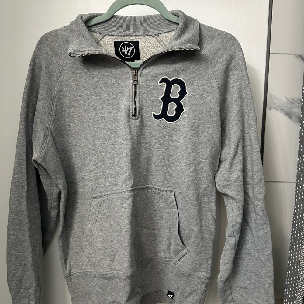 Boston Red Sox quarterzip sweatshirt